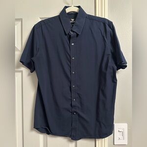 Buttercloth- Icy Cotton Short Sleeve Button Down Shirt